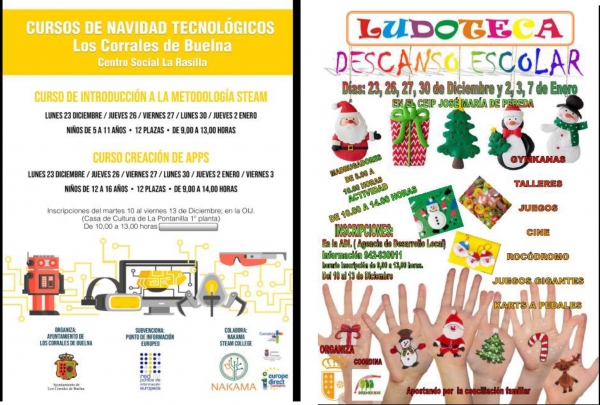 TALLERES Y LUDOTECA -NAVIDAD EN LOS CORRALES-