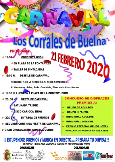 Bases e inscripciones para el concurso de disfraces de Carnaval